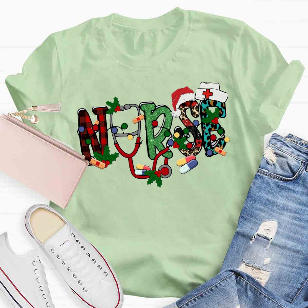 Christmas Nurse T-shirt