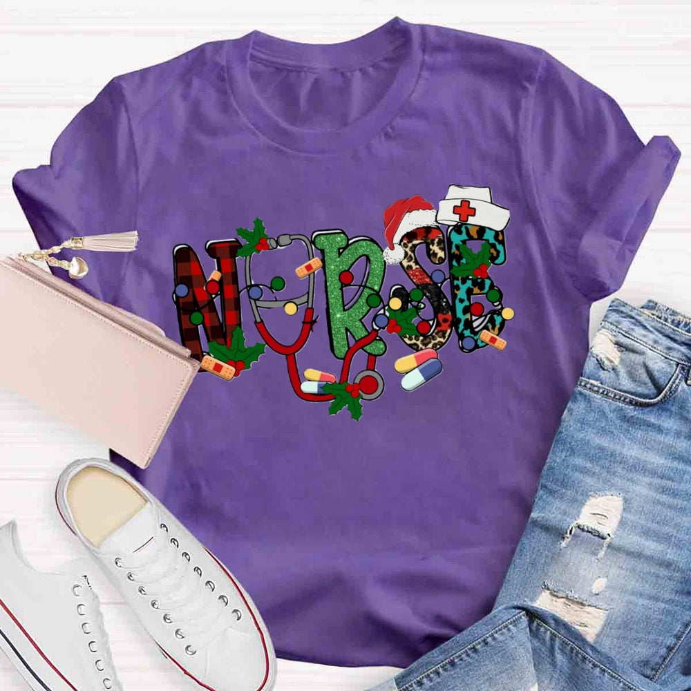 Christmas Nurse T-shirt