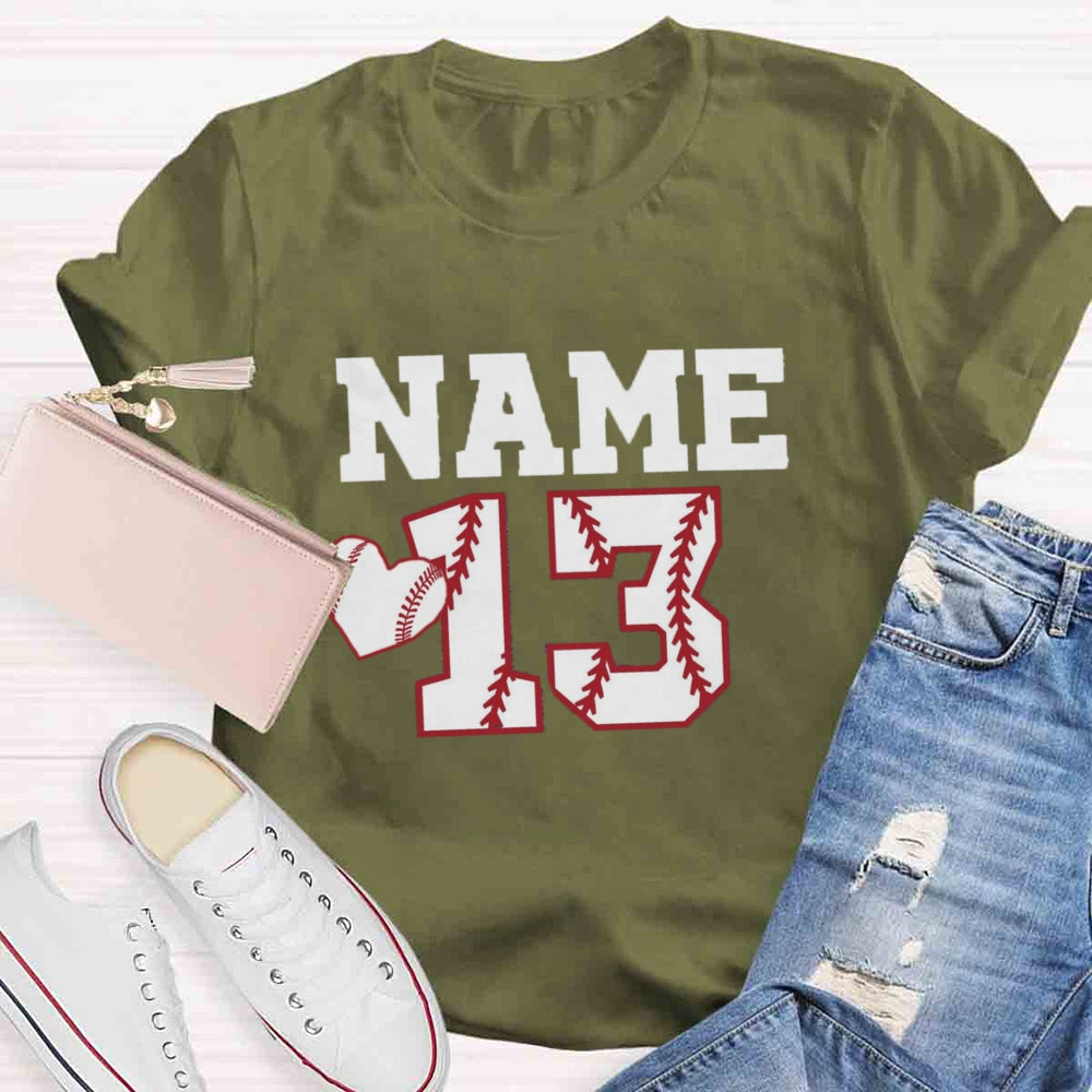 Personalized Game Number And Team Name T-shirt