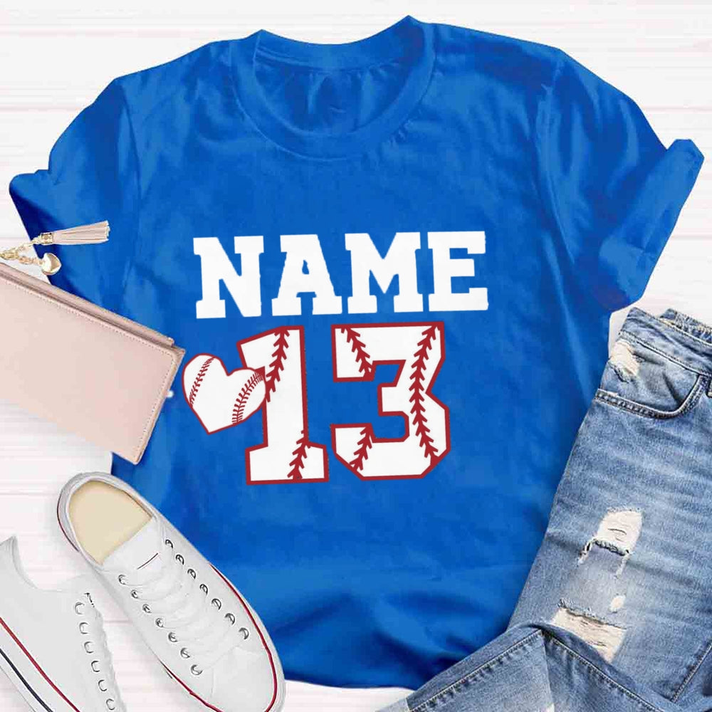 Personalized Game Number And Team Name T-shirt