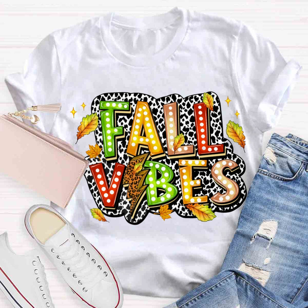 Fall Vibes Leaves T-shirt