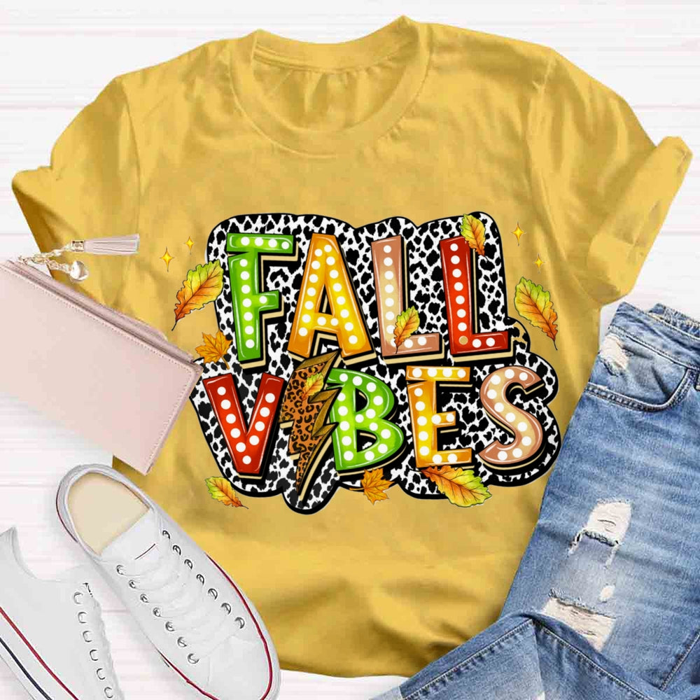 Fall Vibes Leaves T-shirt