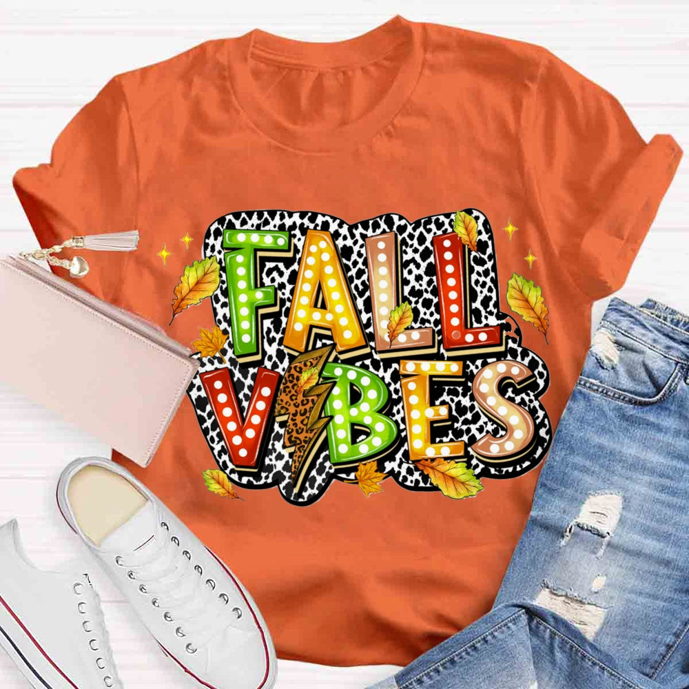 Fall Vibes Leaves T-shirt