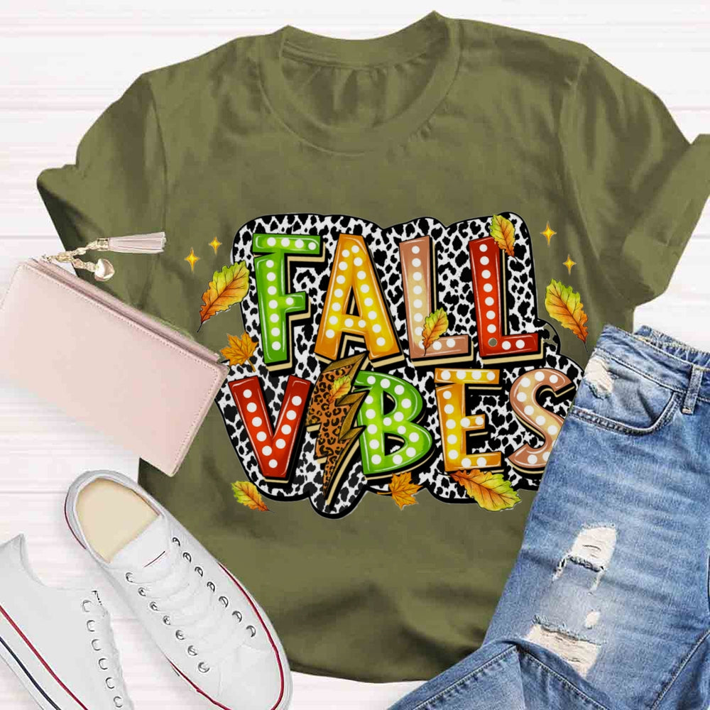 Fall Vibes Leaves T-shirt