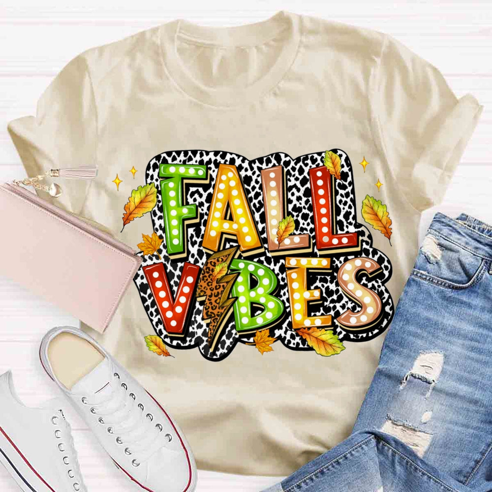 Fall Vibes Leaves T-shirt