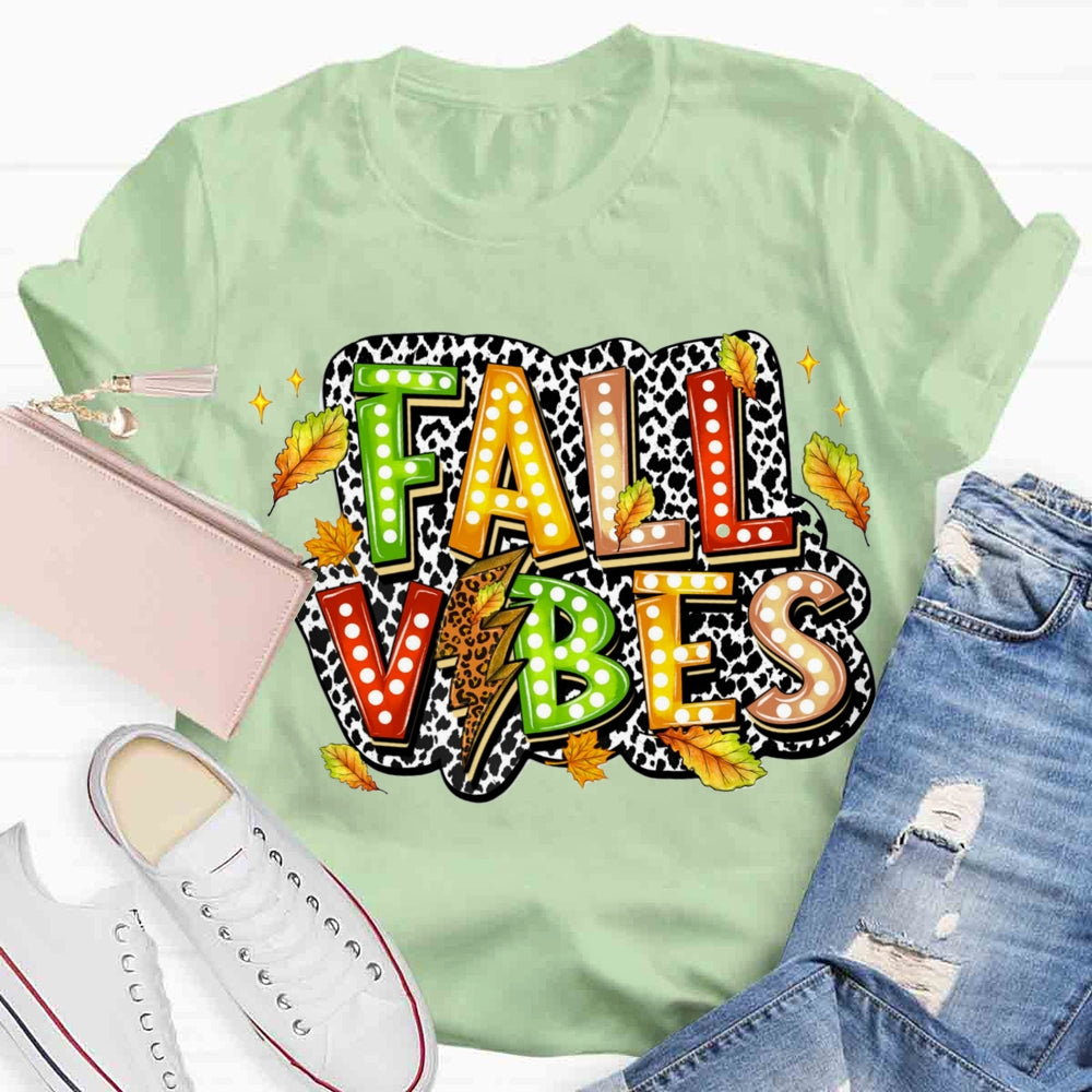 Fall Vibes Leaves T-shirt