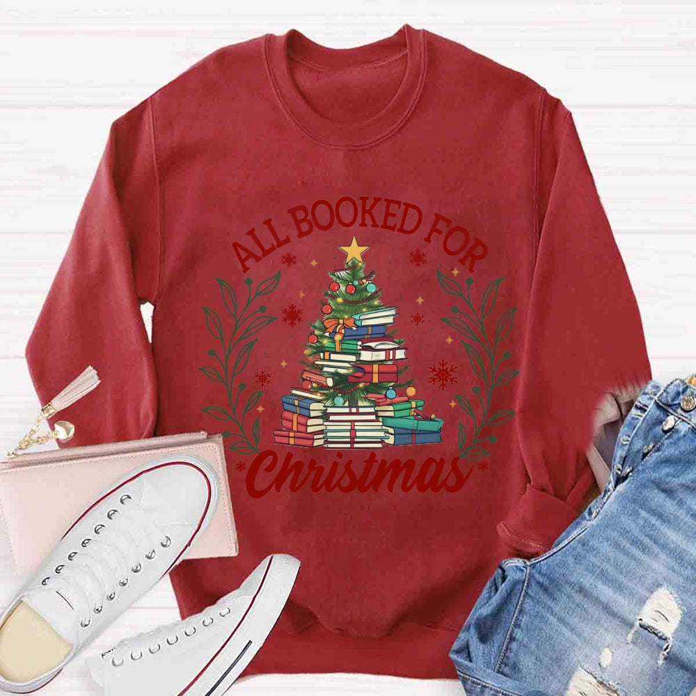 All Booked For Christmas Sweatshirt