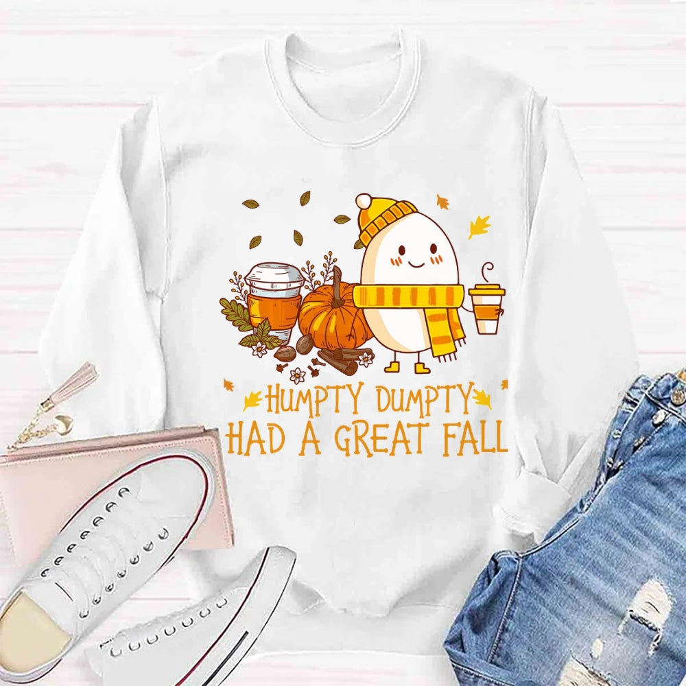 Humpty Happy Autumn Happy Fall Sweatshirt