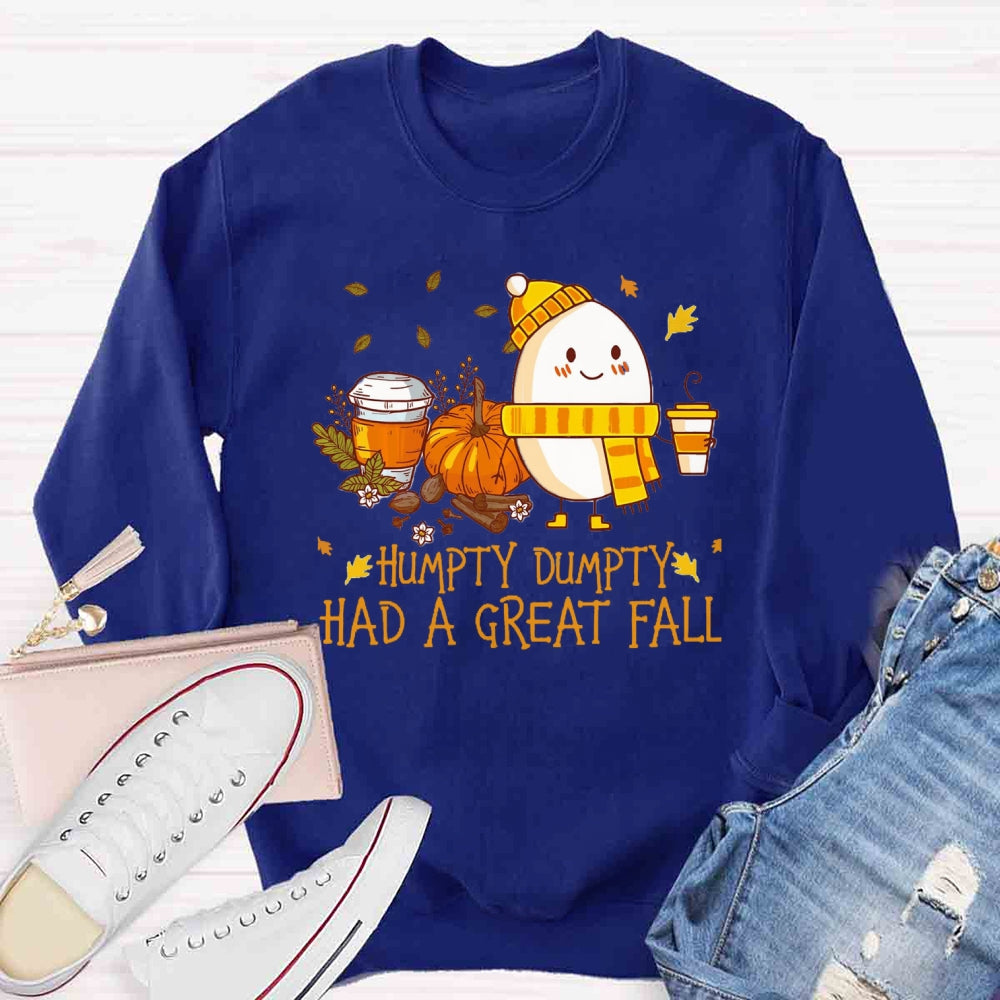 Humpty Happy Autumn Happy Fall Sweatshirt