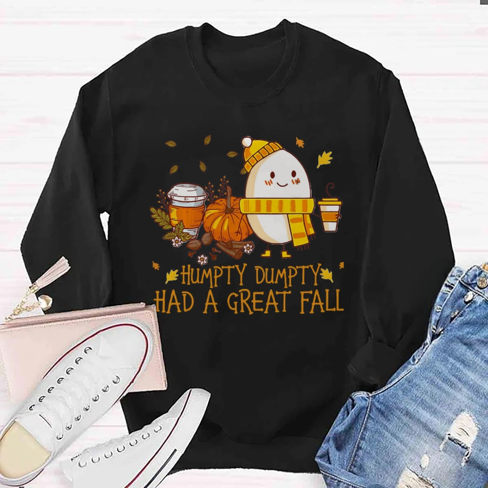 Humpty Happy Autumn Happy Fall Sweatshirt