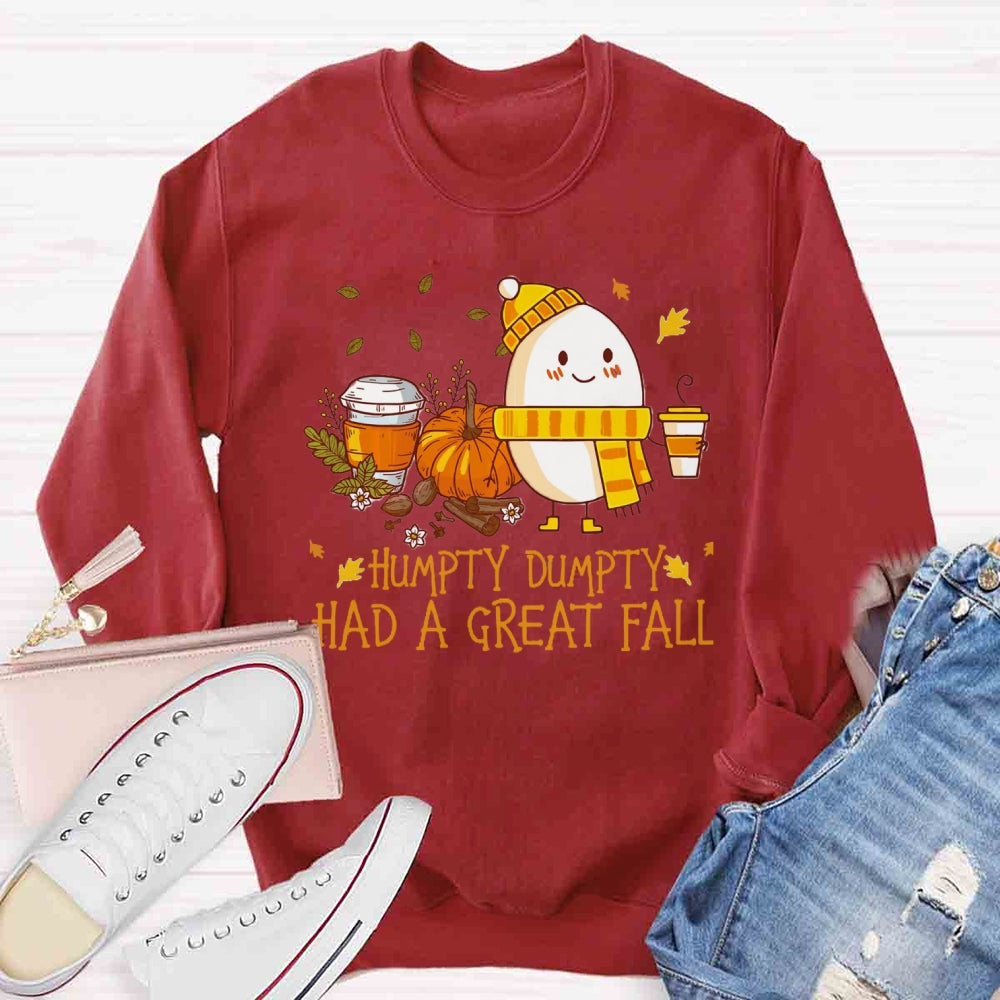 Humpty Happy Autumn Happy Fall Sweatshirt