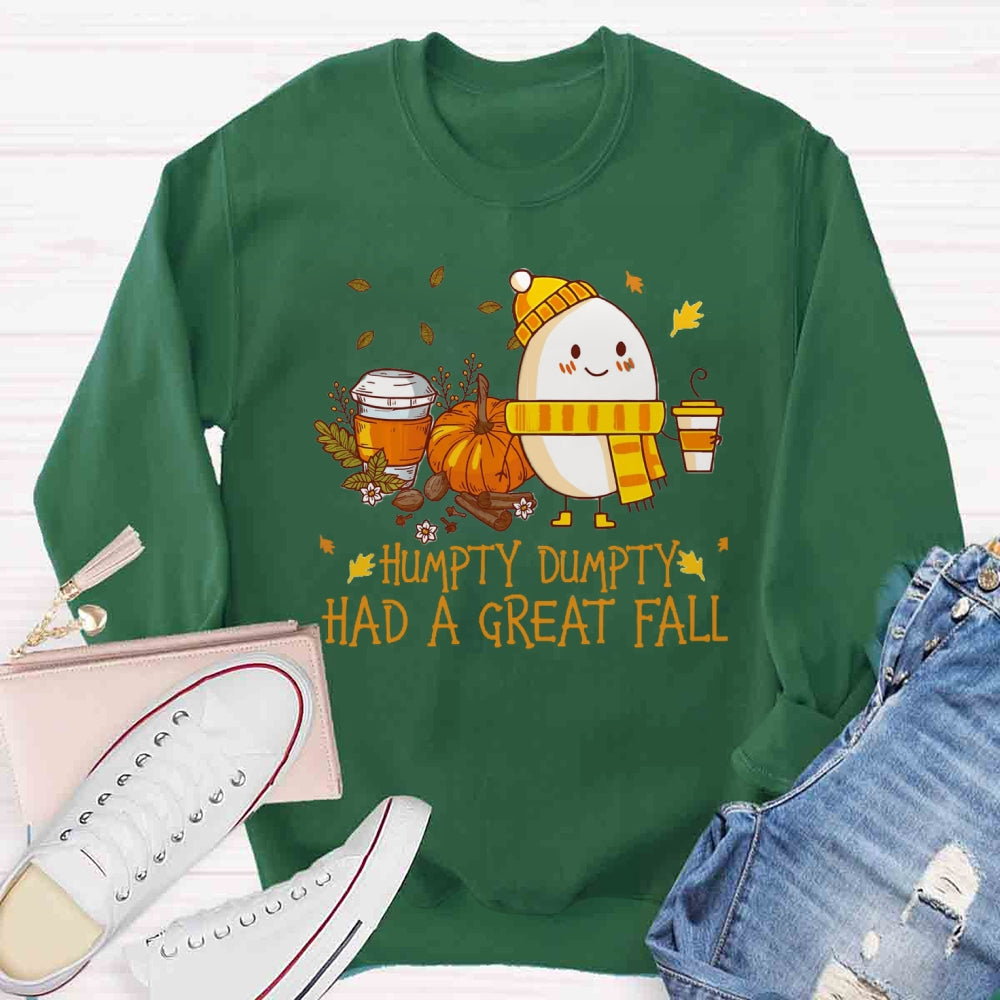 Humpty Happy Autumn Happy Fall Sweatshirt