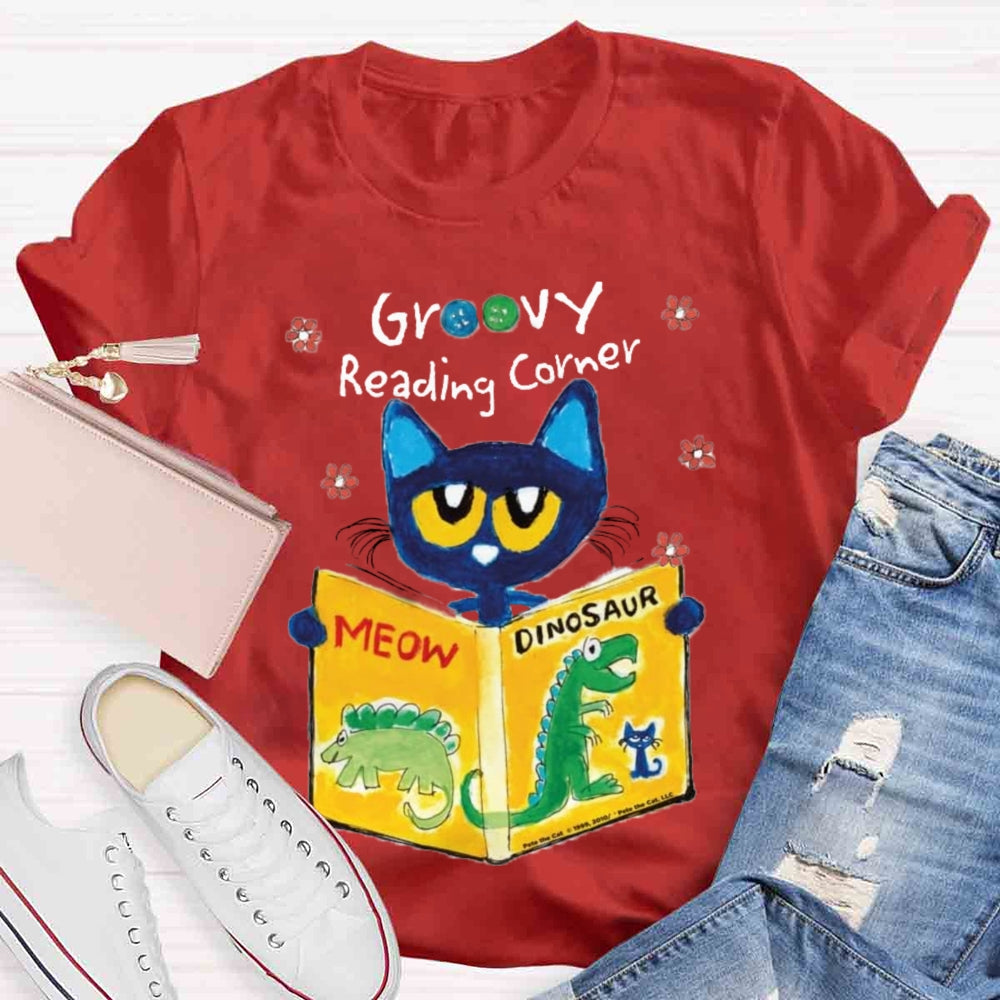 Pete the Cat Reading Corner T-shirt