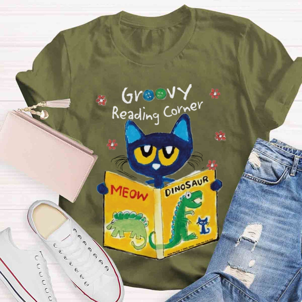 Pete the Cat Reading Corner T-shirt