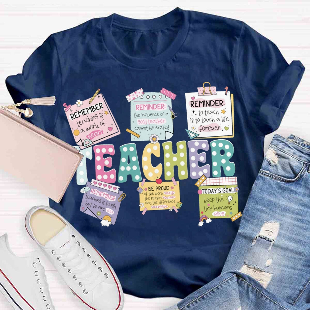 Teacher's Daily Activities T-shirt