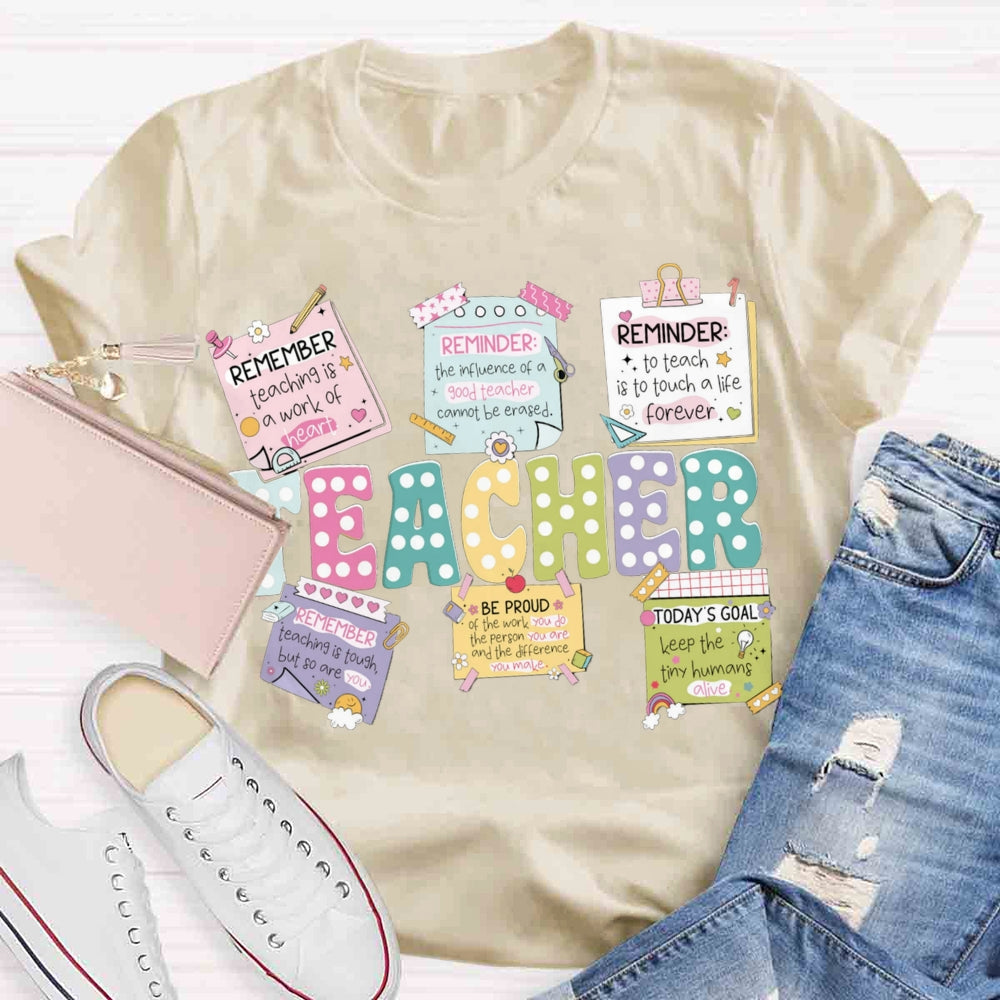 Teacher's Daily Activities T-shirt