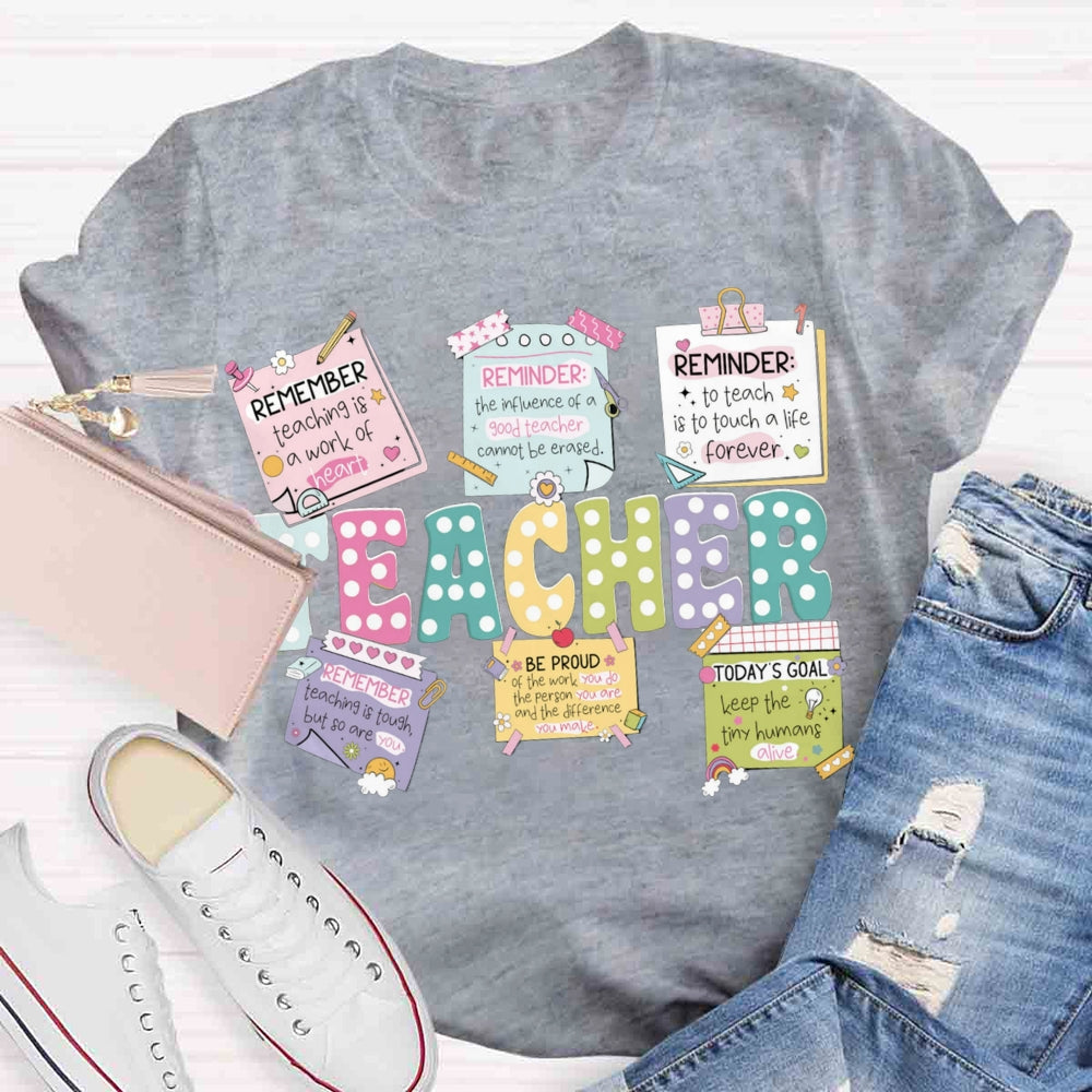 Teacher's Daily Activities T-shirt