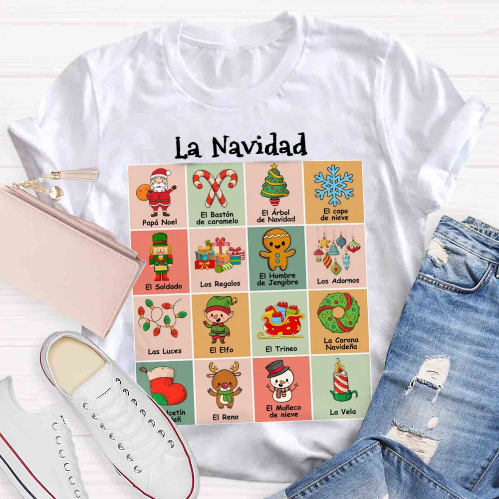 Maestra Spanish Teacher Christmas T-shirt