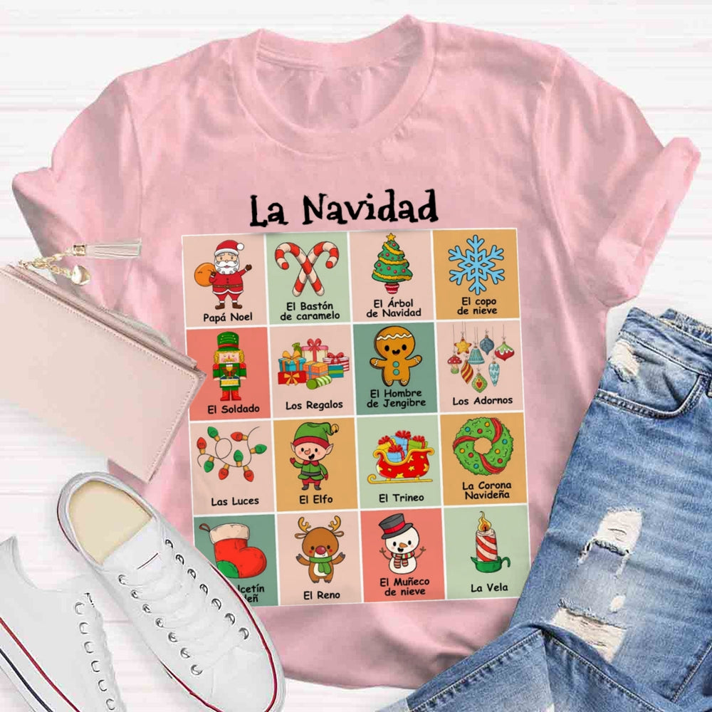 Maestra Spanish Teacher Christmas T-shirt