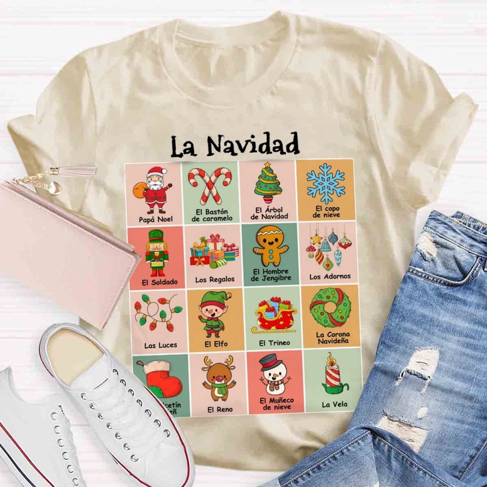 Maestra Spanish Teacher Christmas T-shirt