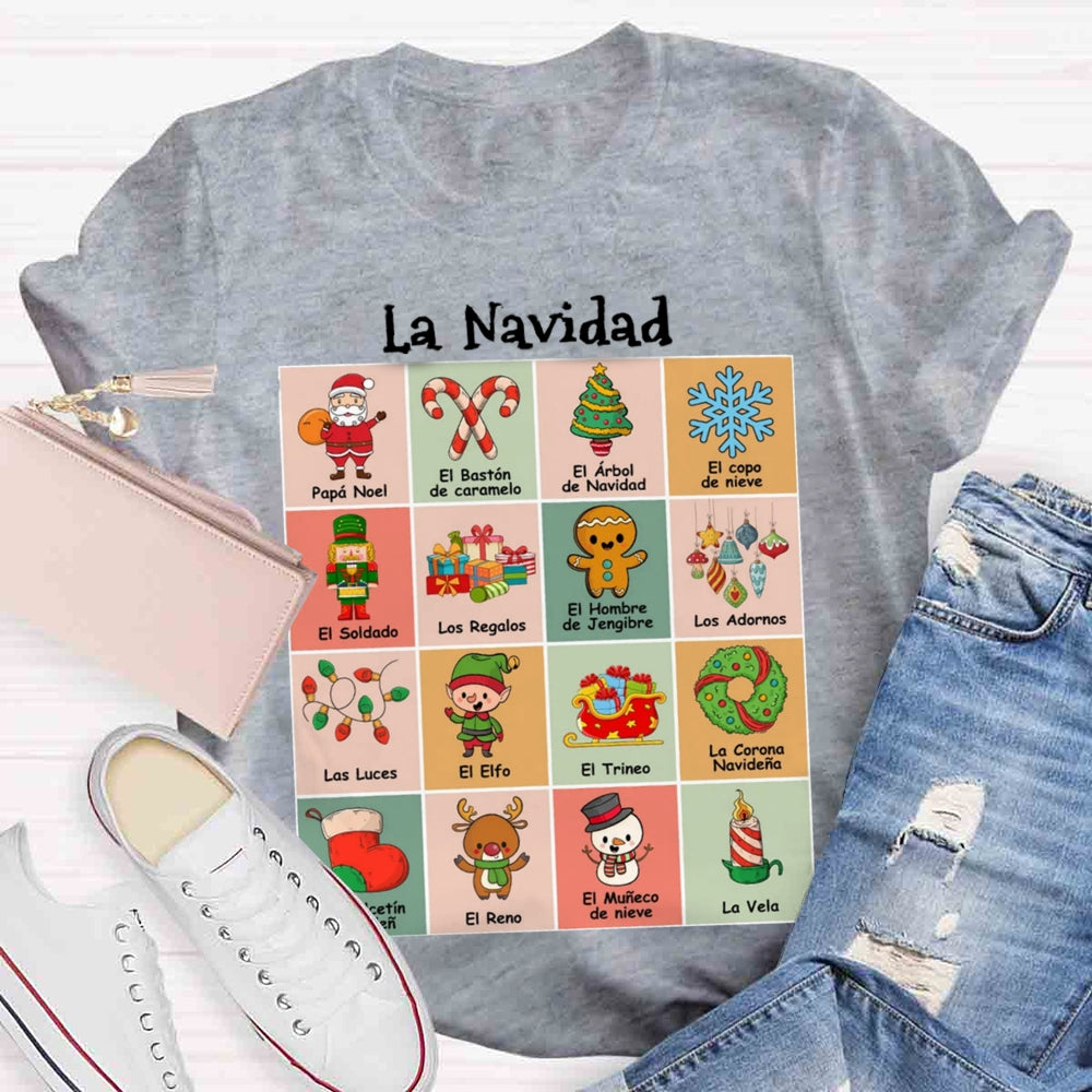 Maestra Spanish Teacher Christmas T-shirt