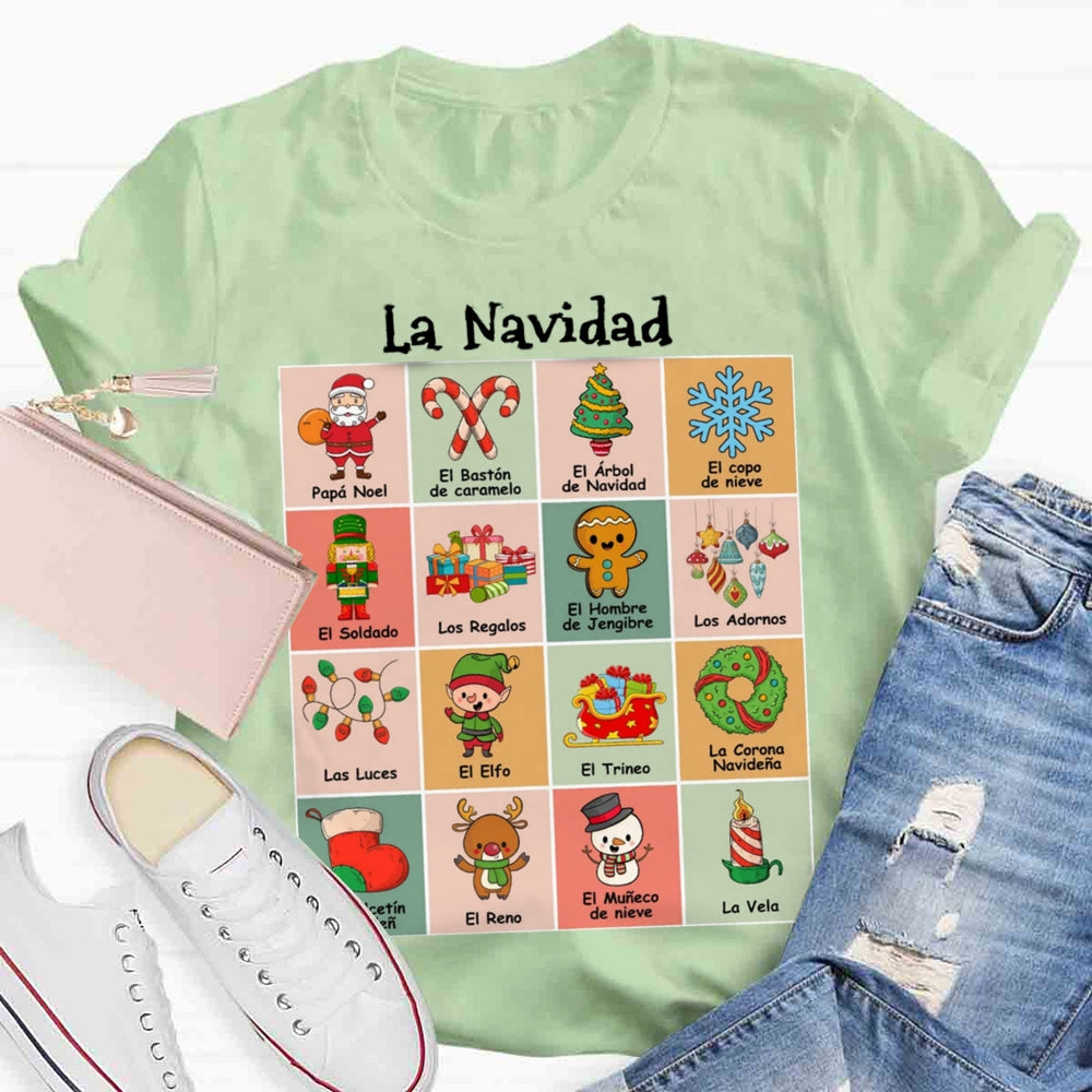 Maestra Spanish Teacher Christmas T-shirt