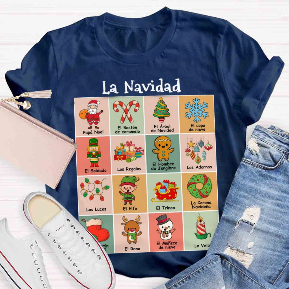 Maestra Spanish Teacher Christmas T-shirt