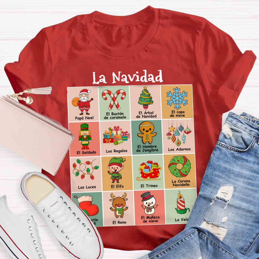 Maestra Spanish Teacher Christmas T-shirt