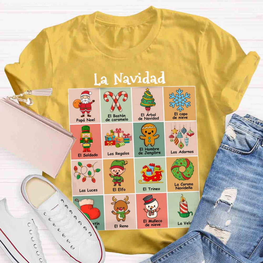 Maestra Spanish Teacher Christmas T-shirt