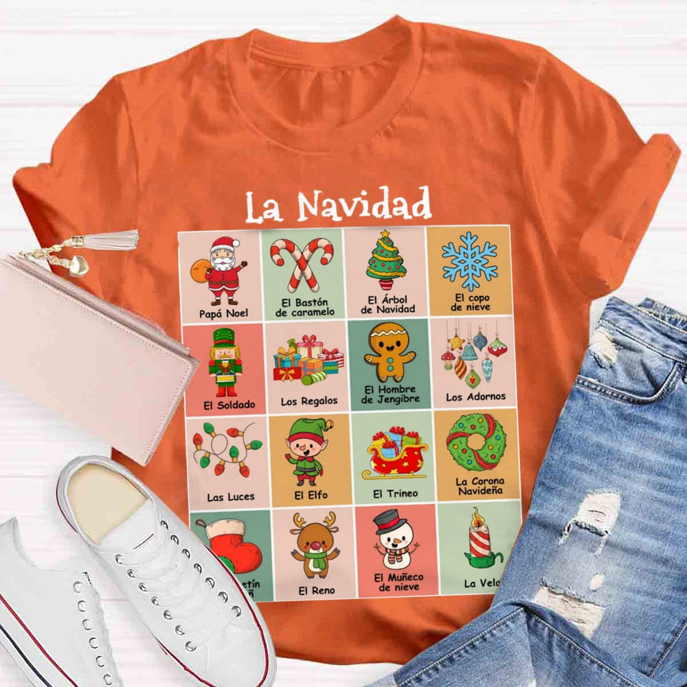 Maestra Spanish Teacher Christmas T-shirt