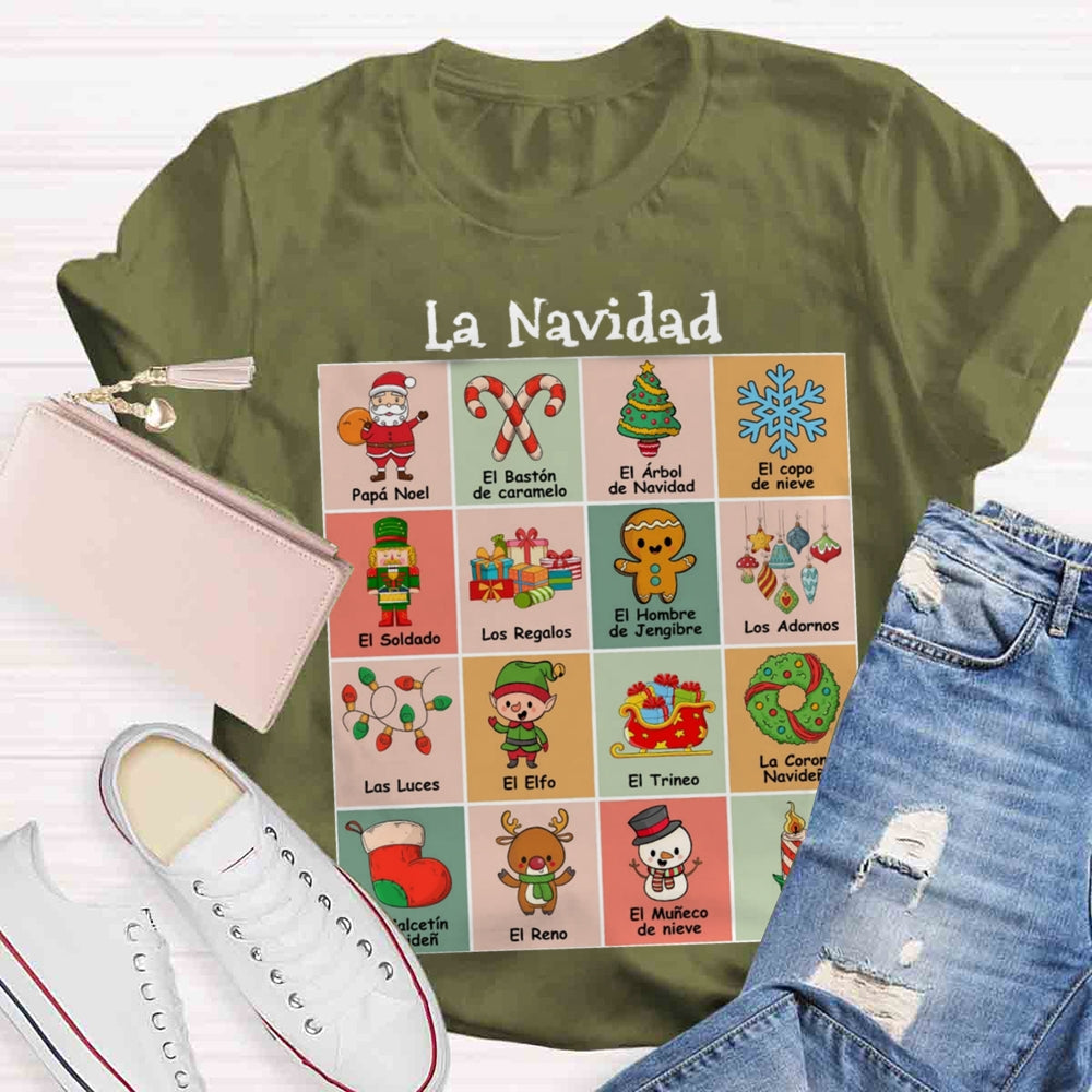 Maestra Spanish Teacher Christmas T-shirt