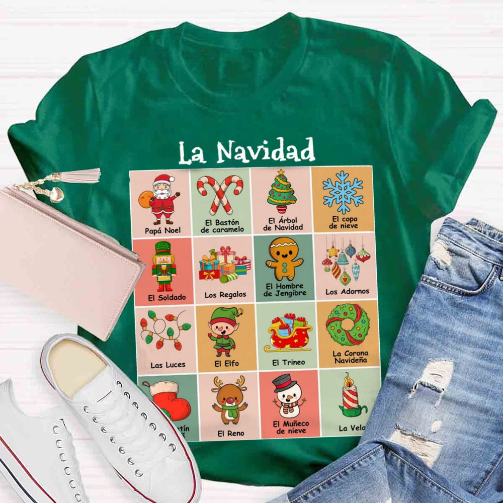 Maestra Spanish Teacher Christmas T-shirt