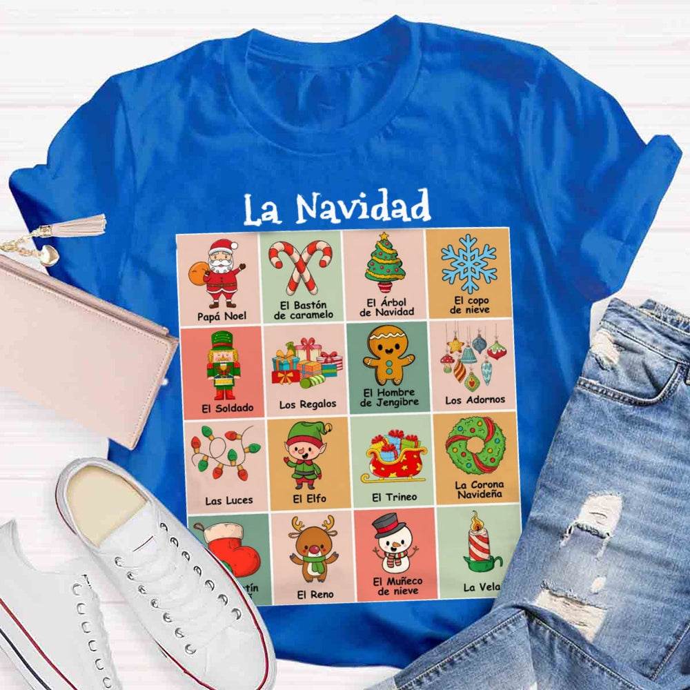 Maestra Spanish Teacher Christmas T-shirt