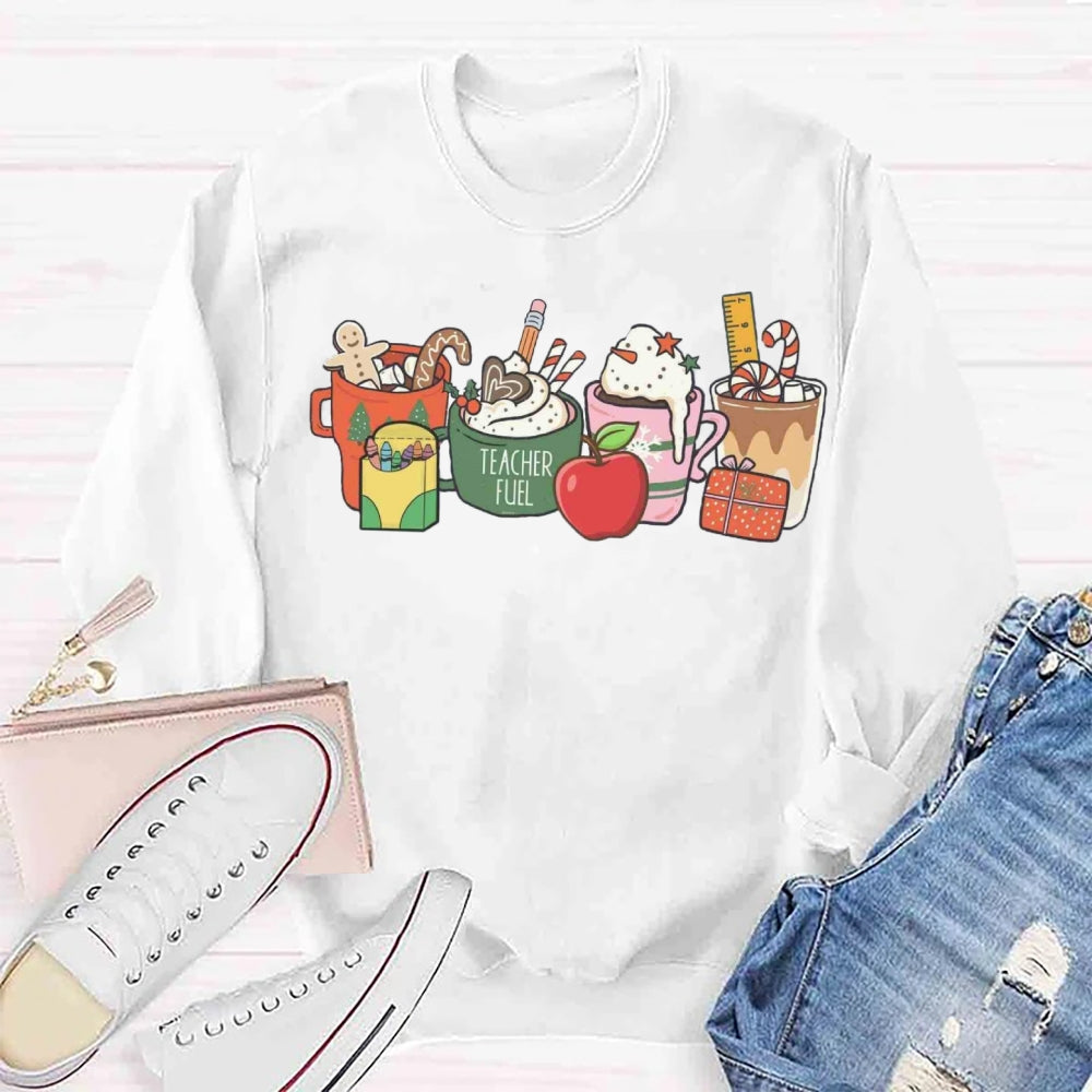 Christmas Coffee Apple Sweatshirt