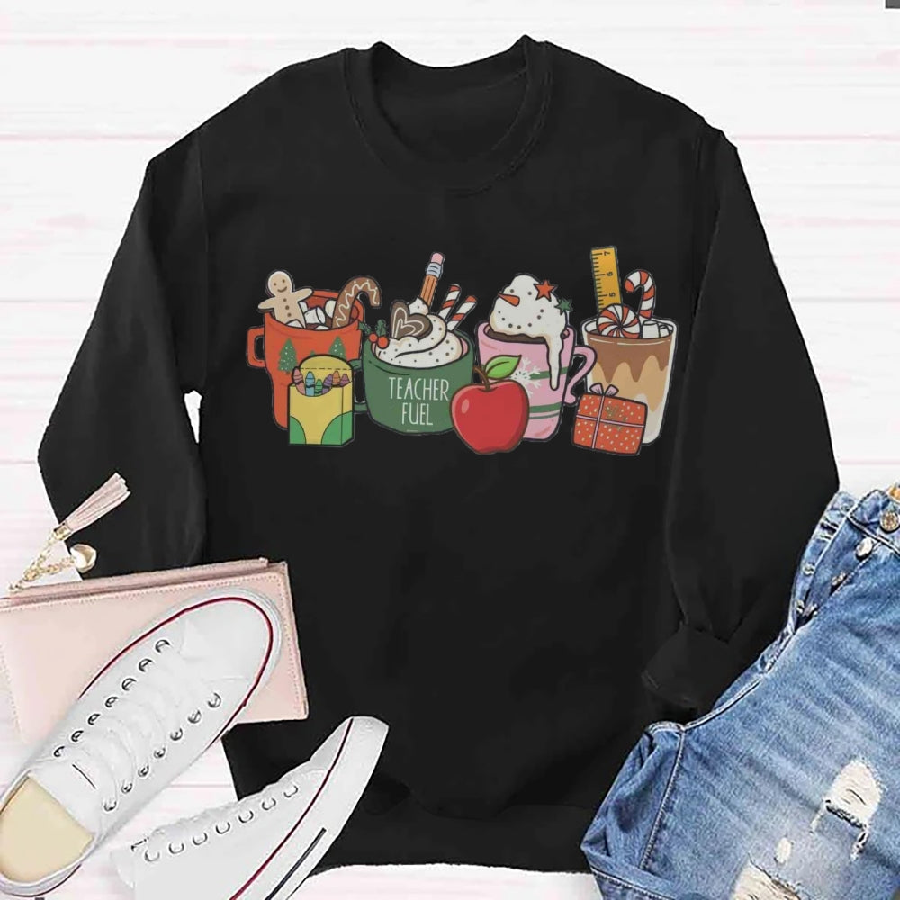 Christmas Coffee Apple Sweatshirt