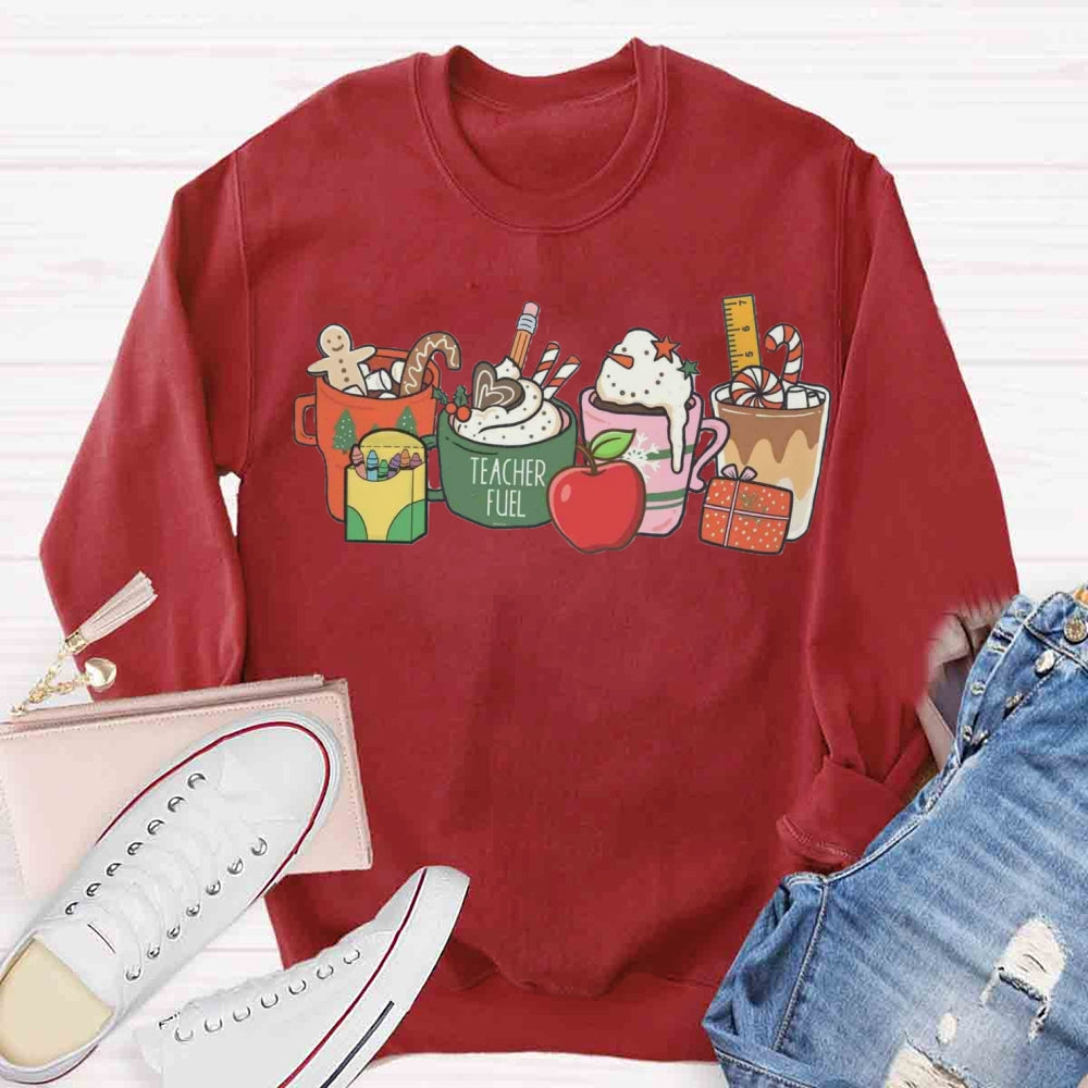 Christmas Coffee Apple Sweatshirt