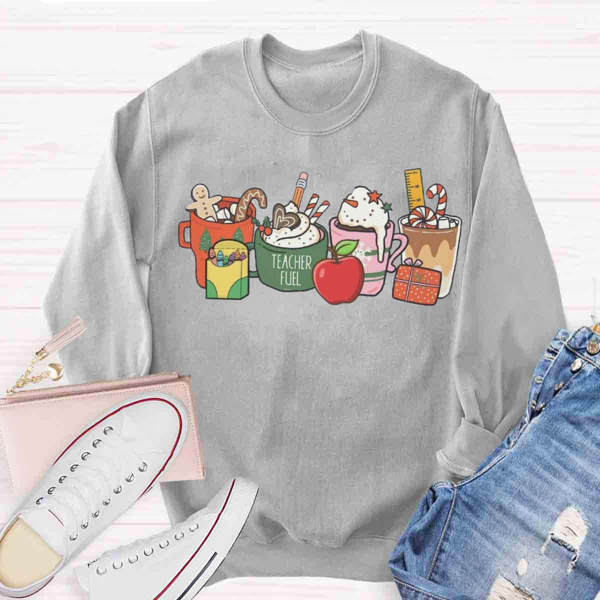 Christmas Coffee Apple Sweatshirt