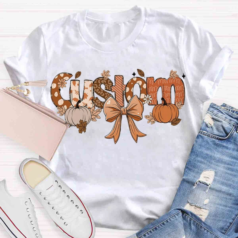 Personalized Name Fall Season T-shirt