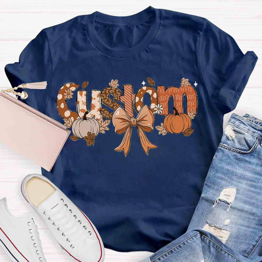 Personalized Name Fall Season T-shirt