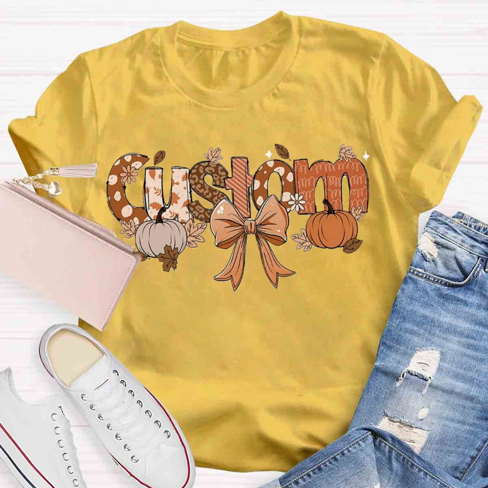 Personalized Name Fall Season T-shirt