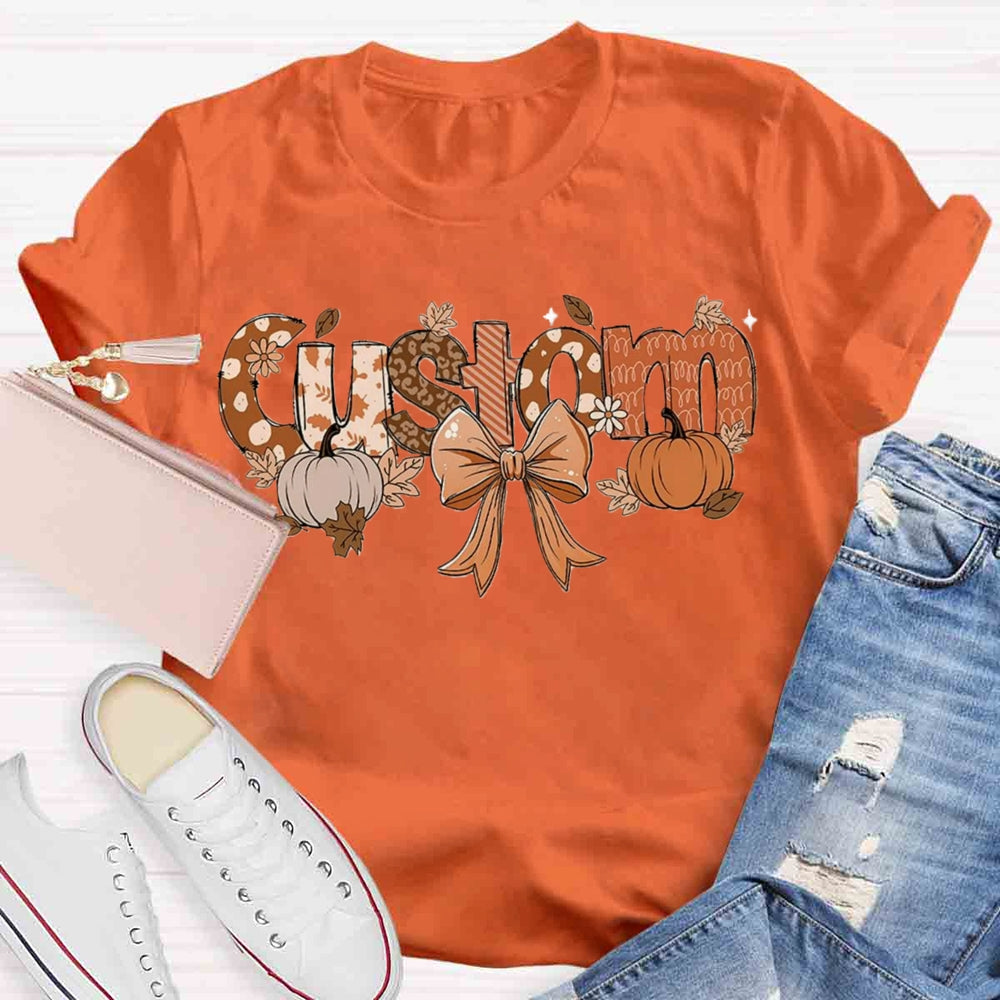 Personalized Name Fall Season T-shirt