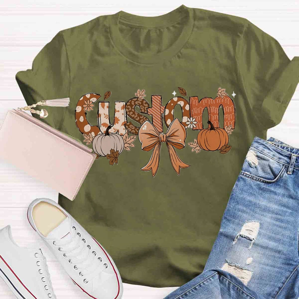 Personalized Name Fall Season T-shirt