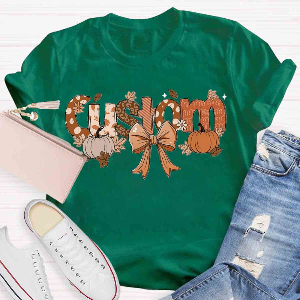 Personalized Name Fall Season T-shirt