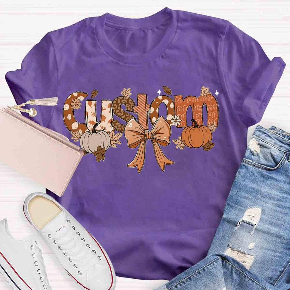 Personalized Name Fall Season T-shirt