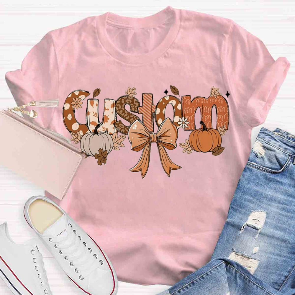 Personalized Name Fall Season T-shirt