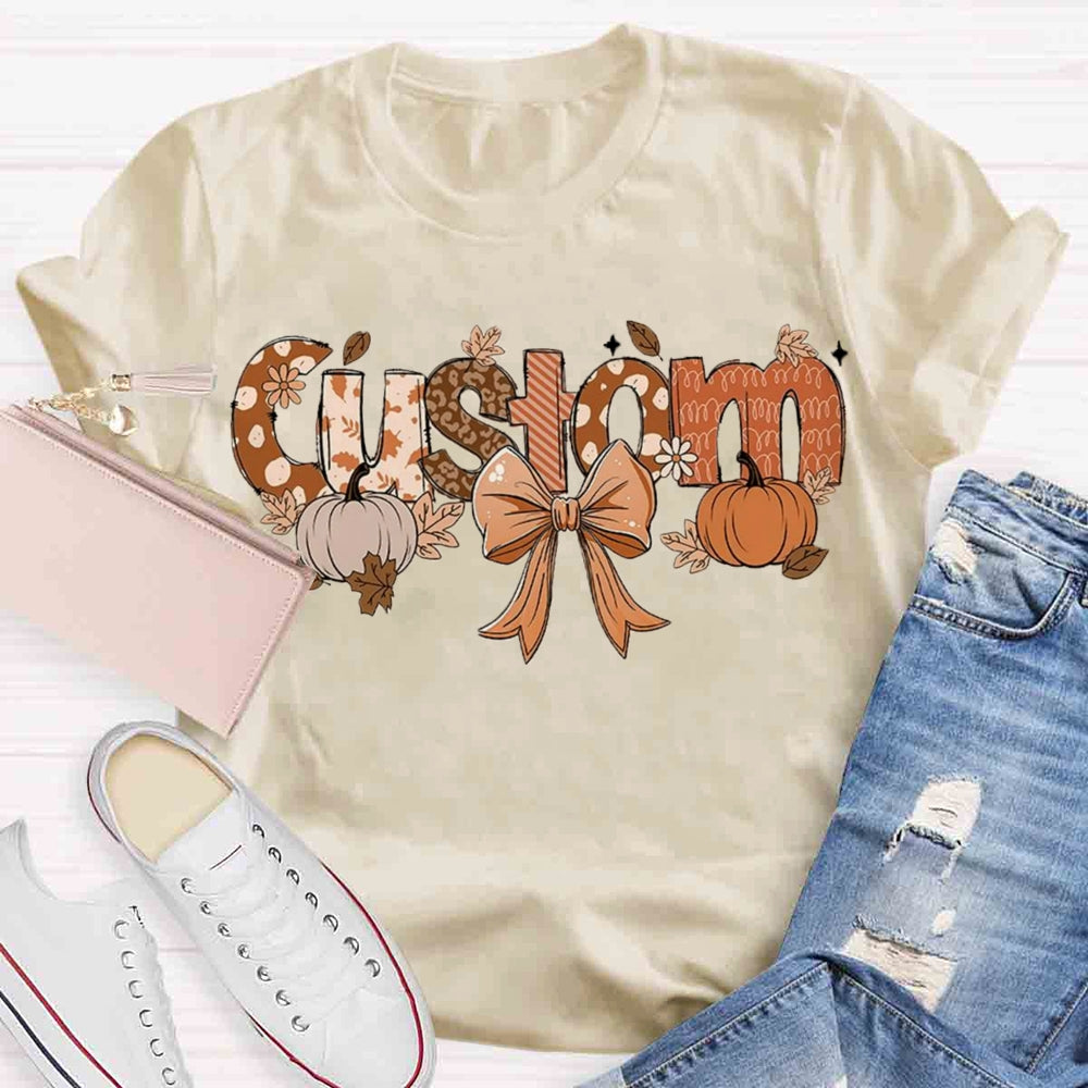 Personalized Name Fall Season T-shirt