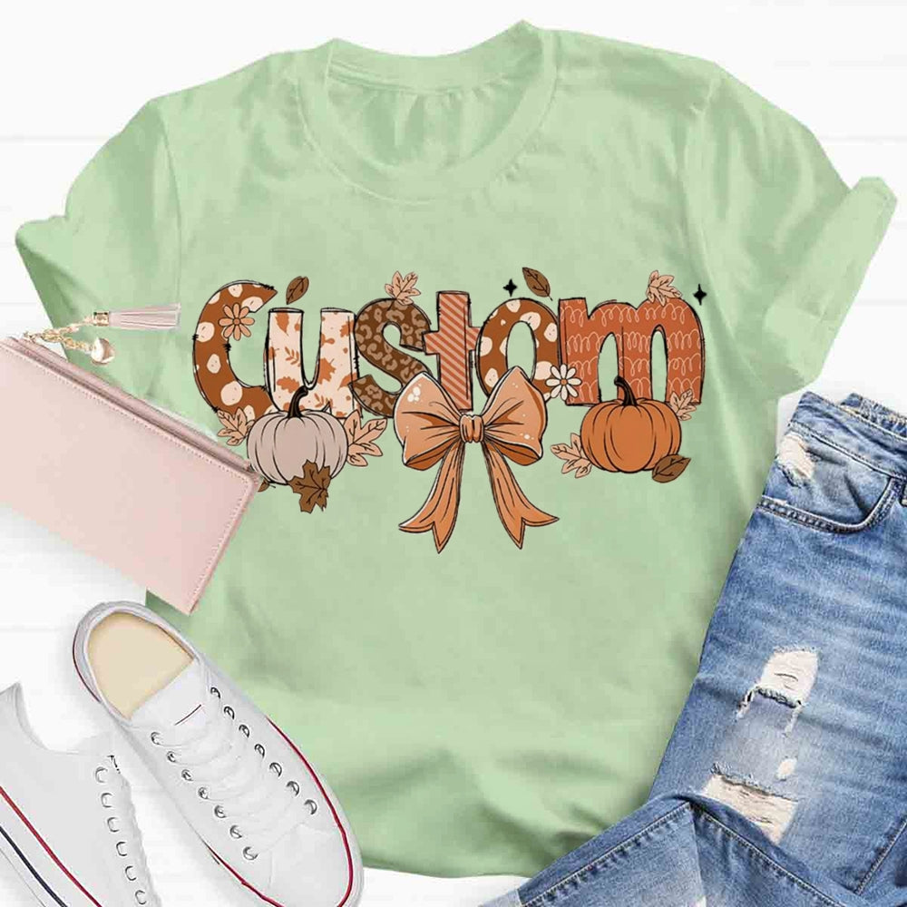 Personalized Name Fall Season T-shirt