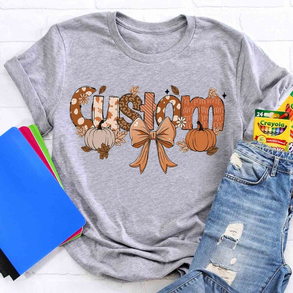 Personalized Name Fall Season T-shirt