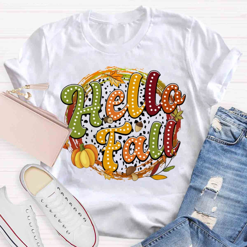 Hello Fall Pumpkin T-shirt