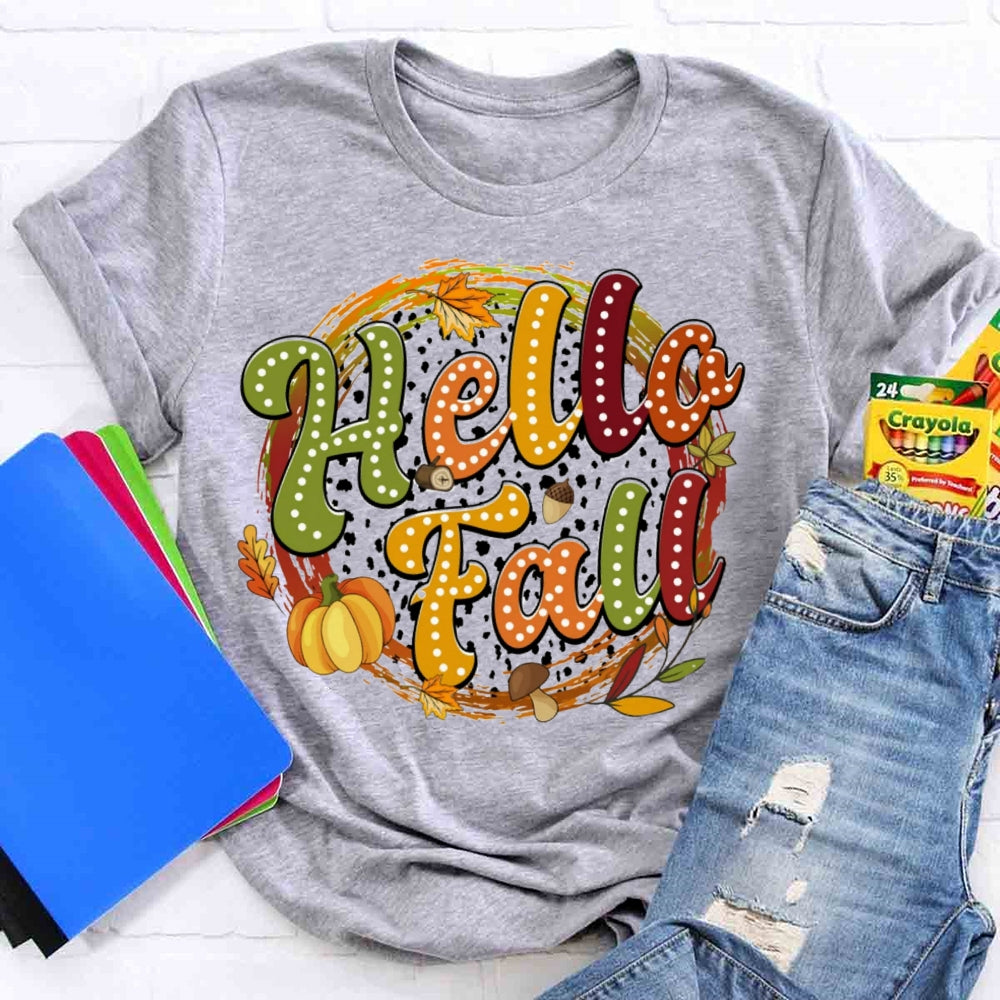 Hello Fall Pumpkin T-shirt